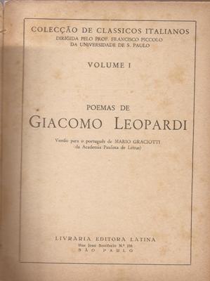 Poemas de Giacomo Leopardi